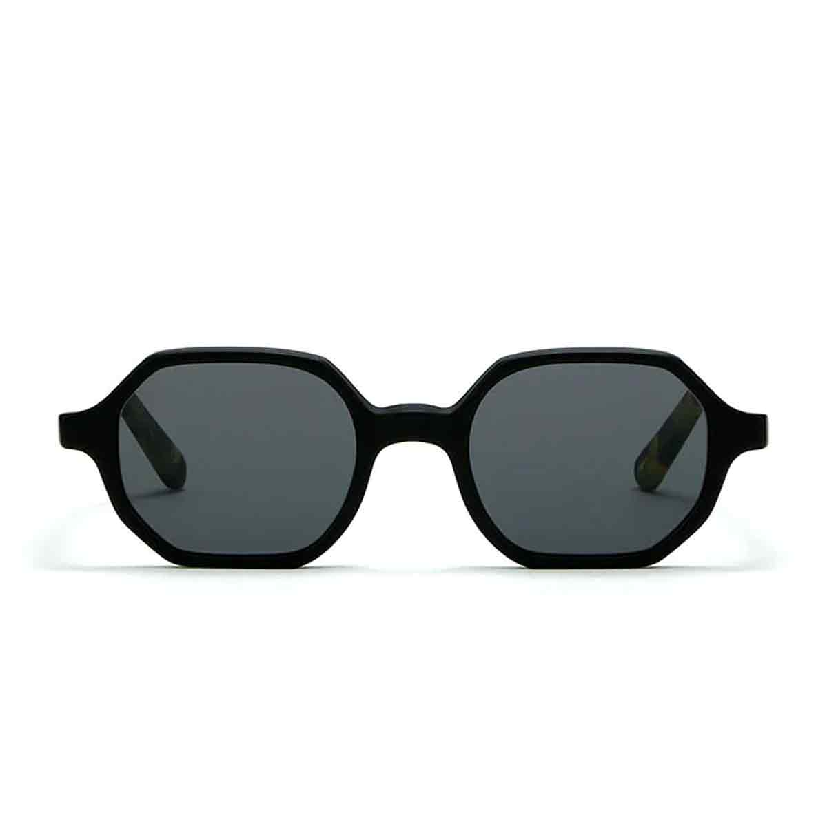 L.G.R. Occhiali da Sole Zanzibar Nero Opaco Marrone Tartarugato 23C/Grigio
