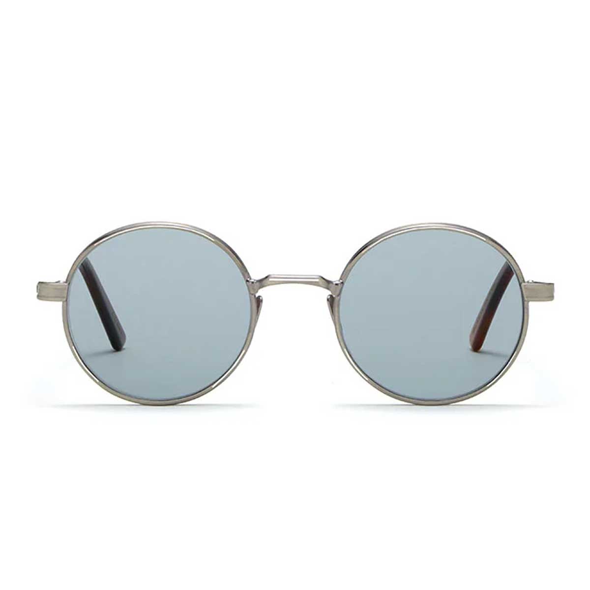 L.G.R. Occhiali da Sole Zelalem 6693 Argento Marrone Chiaro 02/Blu Chiaro Fotocromatici