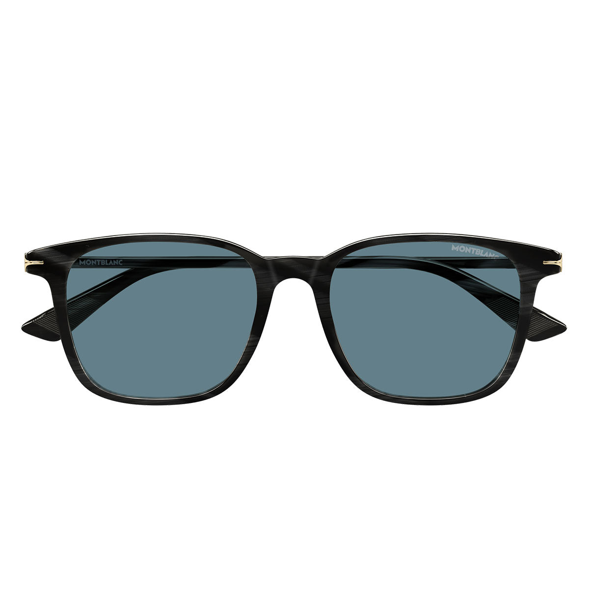 Montblanc Occhiali da Sole MB0338S 006 Grigio Striato/Blu Uomo