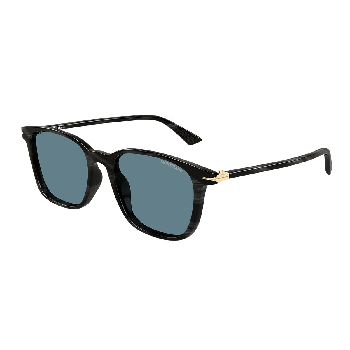 Montblanc Occhiali da Sole MB0338S 006 Grigio Striato/Blu Uomo 2