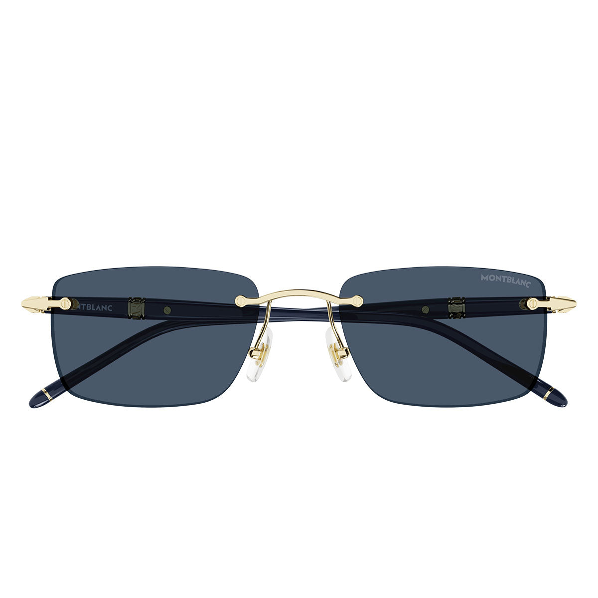 Montblanc Occhiali da Sole MB0344S 003 Oro/Blu Uomo