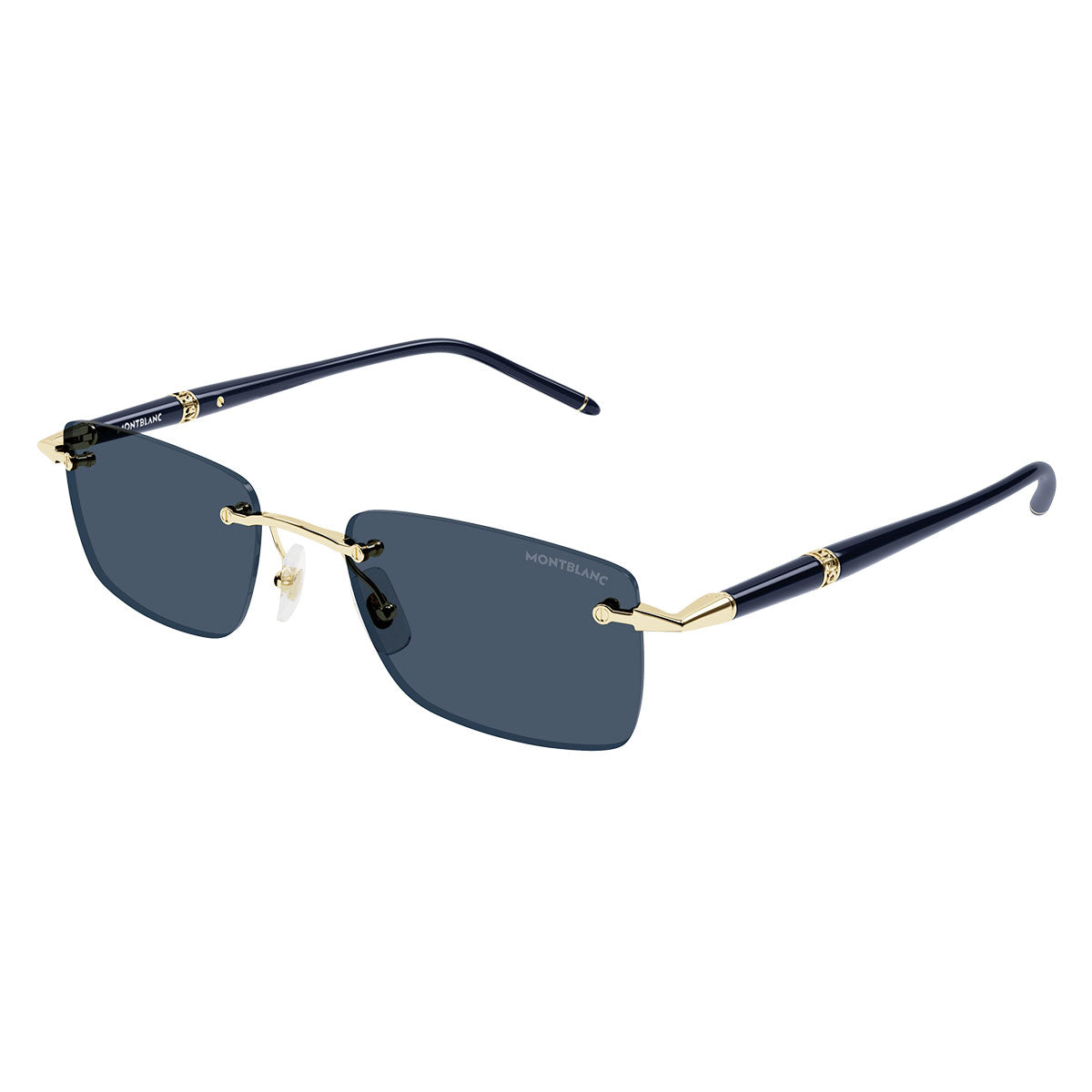 Montblanc Occhiali da Sole MB0344S 003 Oro/Blu Uomo
