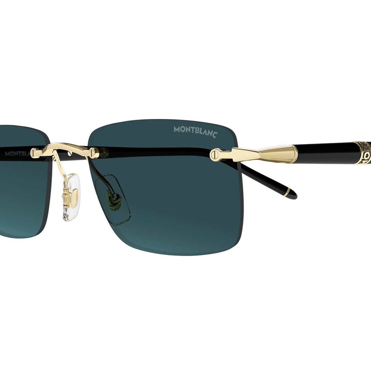 Montblanc Occhiali da Sole MB0344S 008 Nero/Grigio Uomo