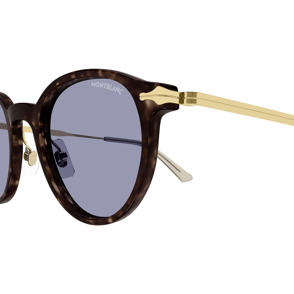 Montblanc Occhiali da Sole MB0362S 002 Marrone/Azzurro Chiaro Uomo
