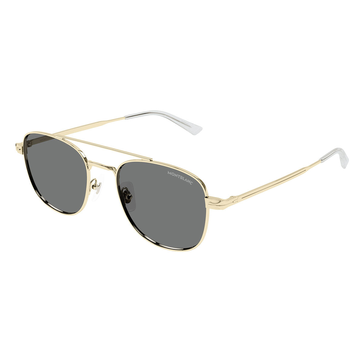 Montblanc Occhiali da Sole MB0363S 001 Oro/Grigio Chiaro Uomo 2