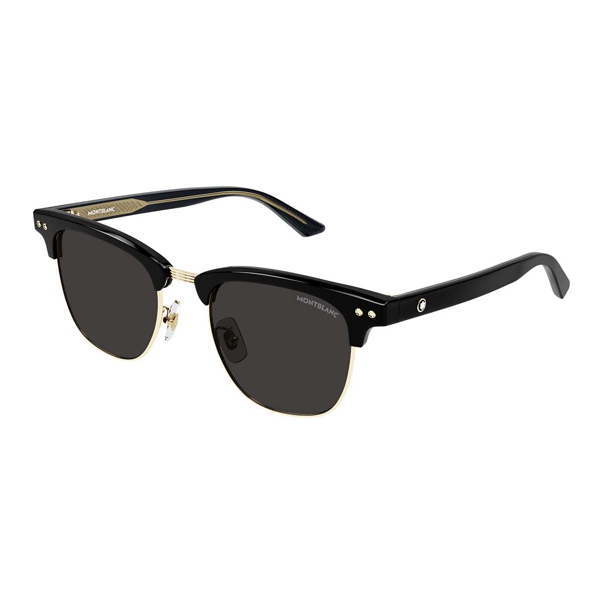 Montblanc Occhiali da Sole MB0382S 001 Nero/Grigio Uomo 2