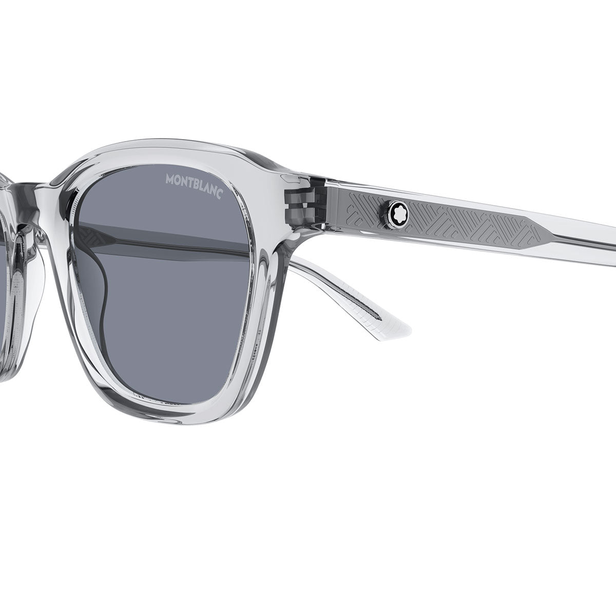 Montblanc Occhiali da Sole MB0384S 004 Grigio/Grigio Uomo