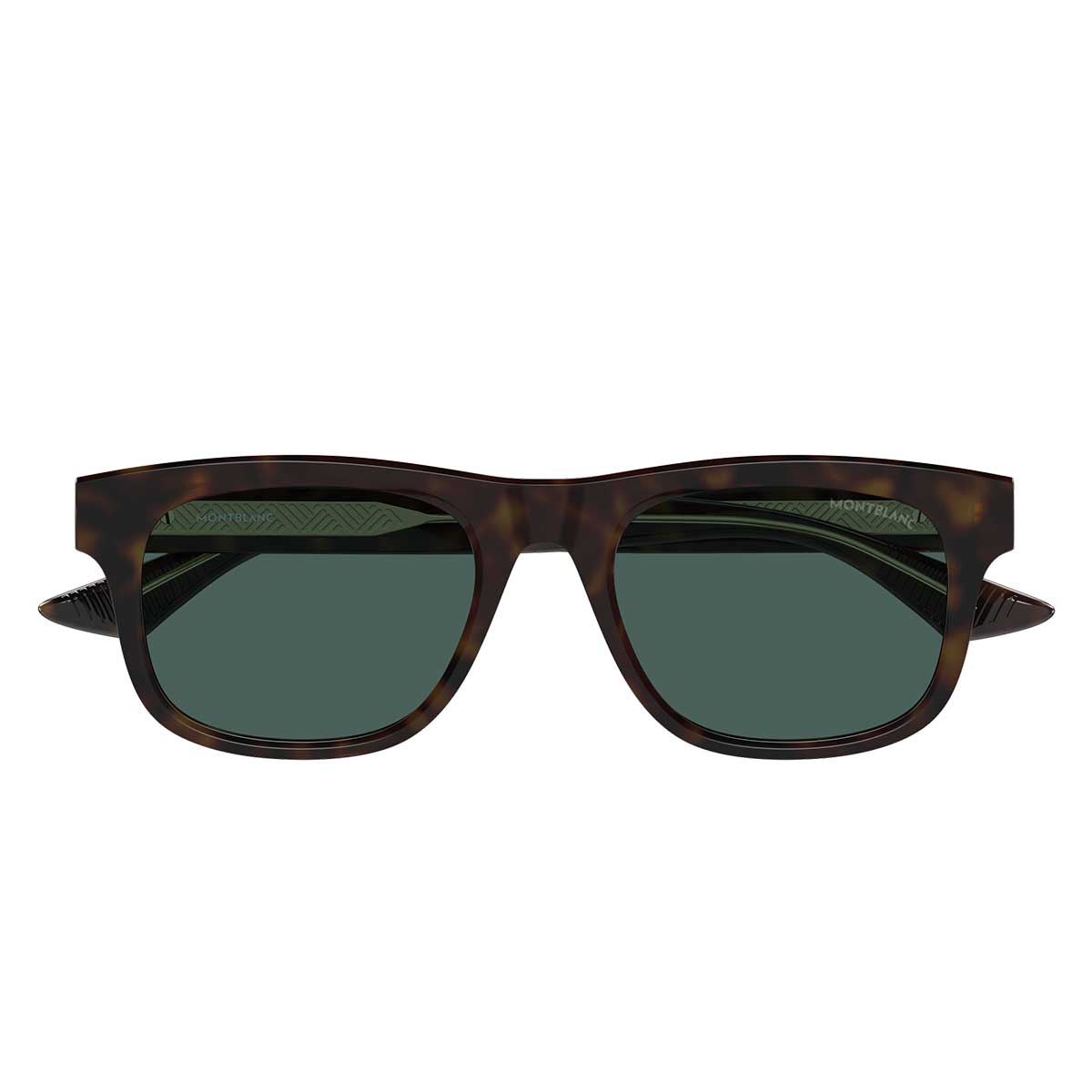 Montblanc Occhiali da Sole MB0421S 002 Marrone/Verde Uomo