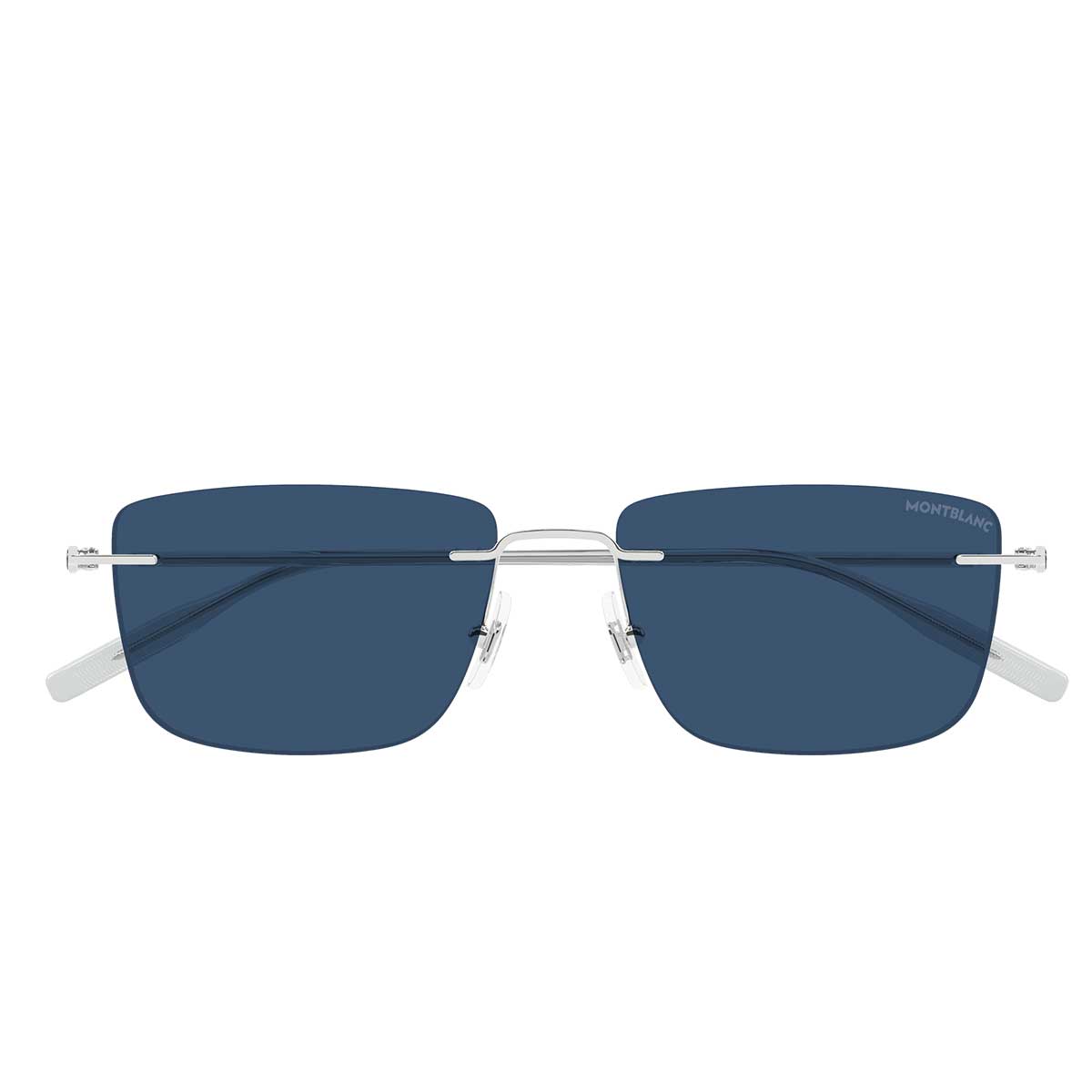 Montblanc Occhiali da Sole MB0429S 004 Argento/Blu Uomo