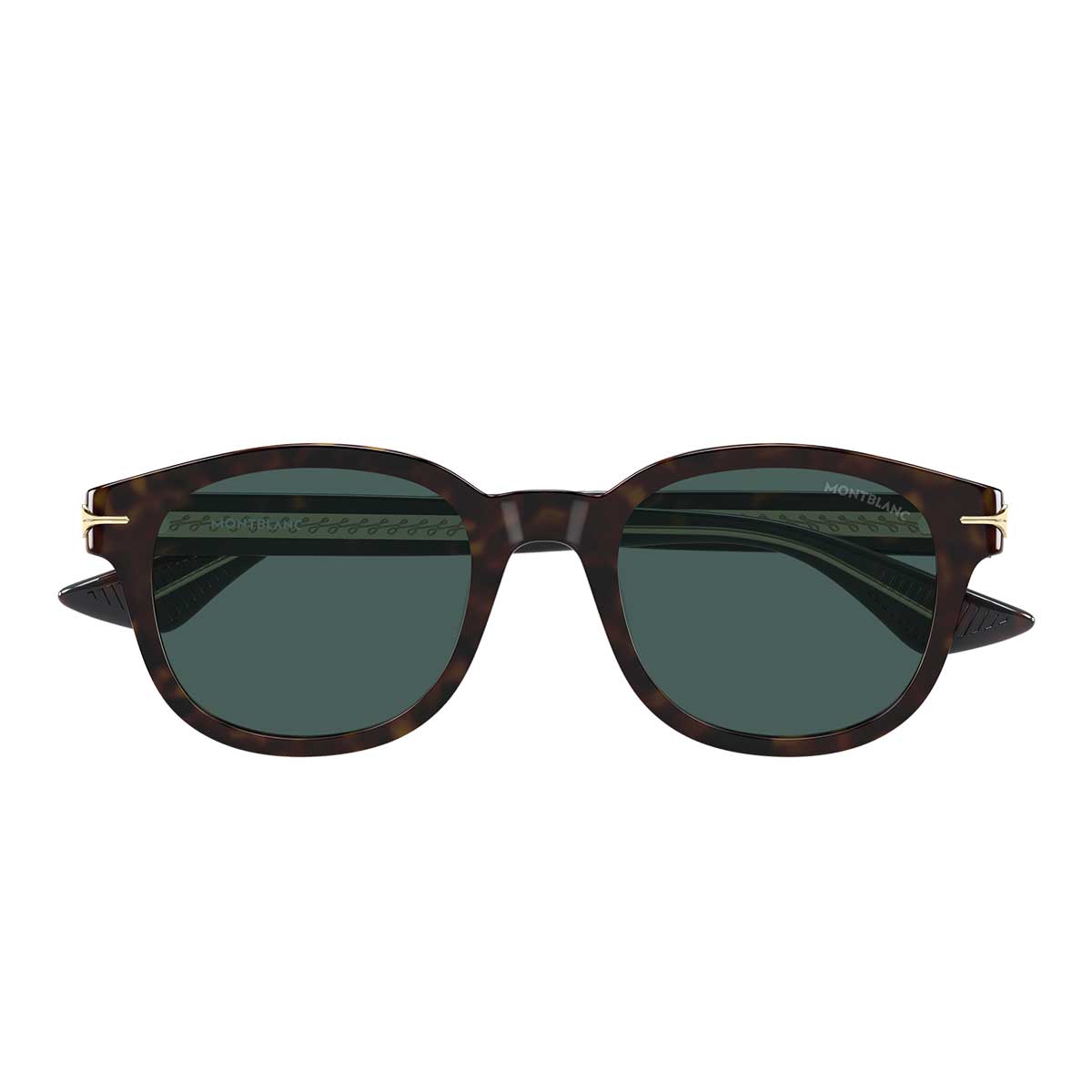 Montblanc Occhiali da Sole MB0435S 002 Marrone/Verde Uomo