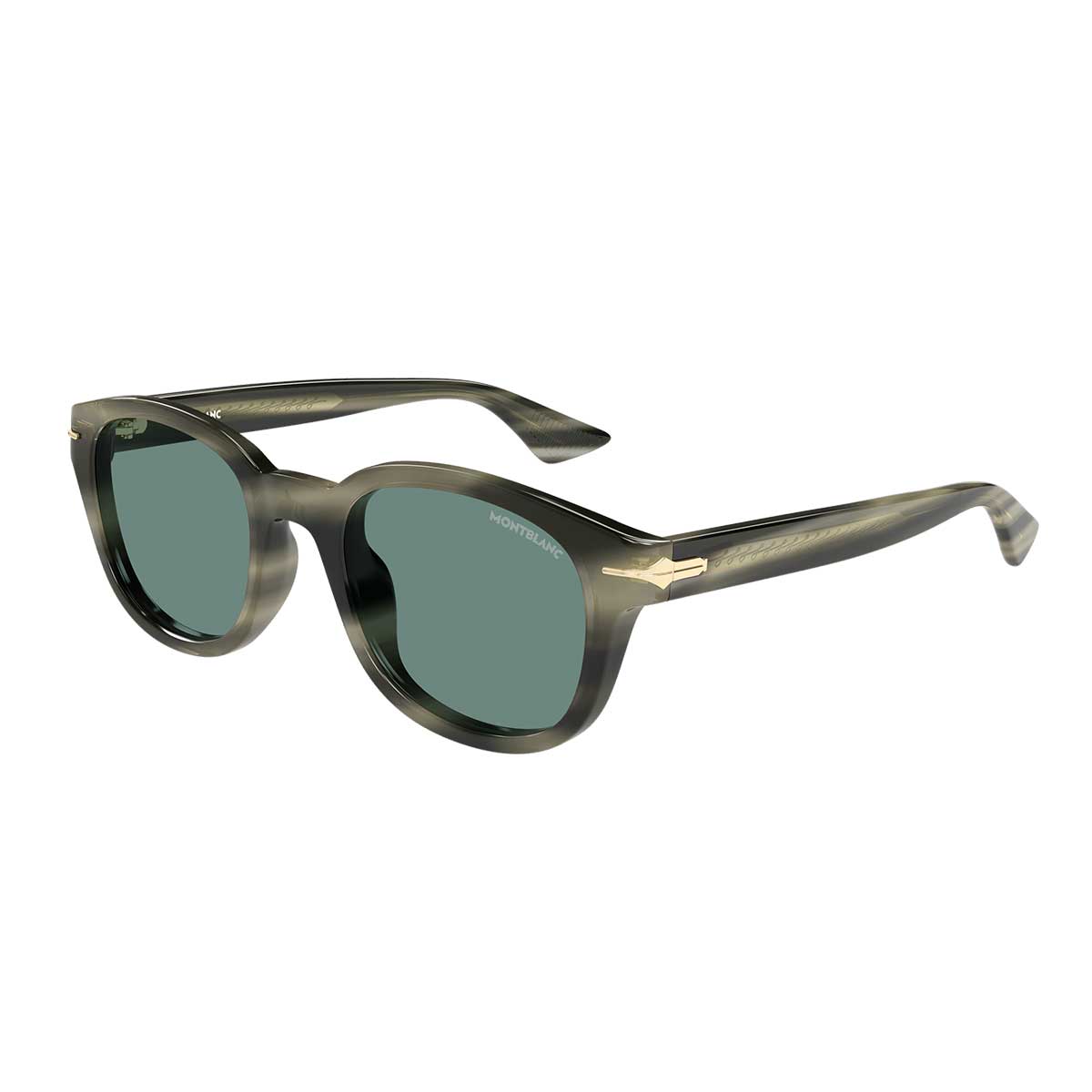 Montblanc Occhiali da Sole MB0435S 005 Marrone/Verde Uomo 2
