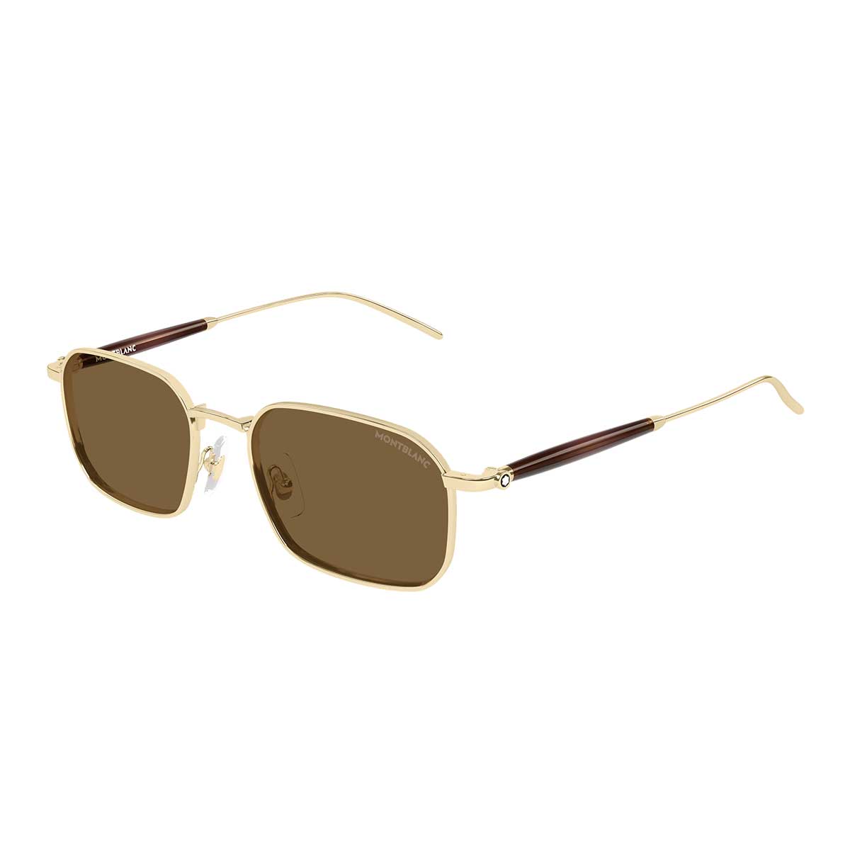 Montblanc Occhiali da Sole MB0441S 002 Oro/Marrone Uomo 2
