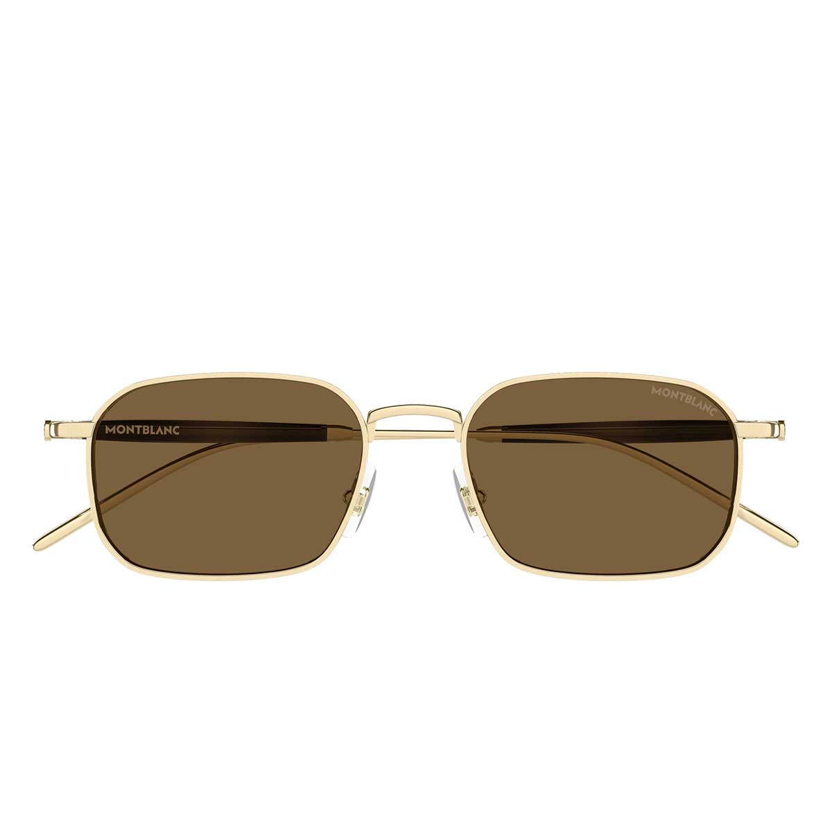 Montblanc Occhiali da Sole MB0441S 002 Oro/Marrone Uomo