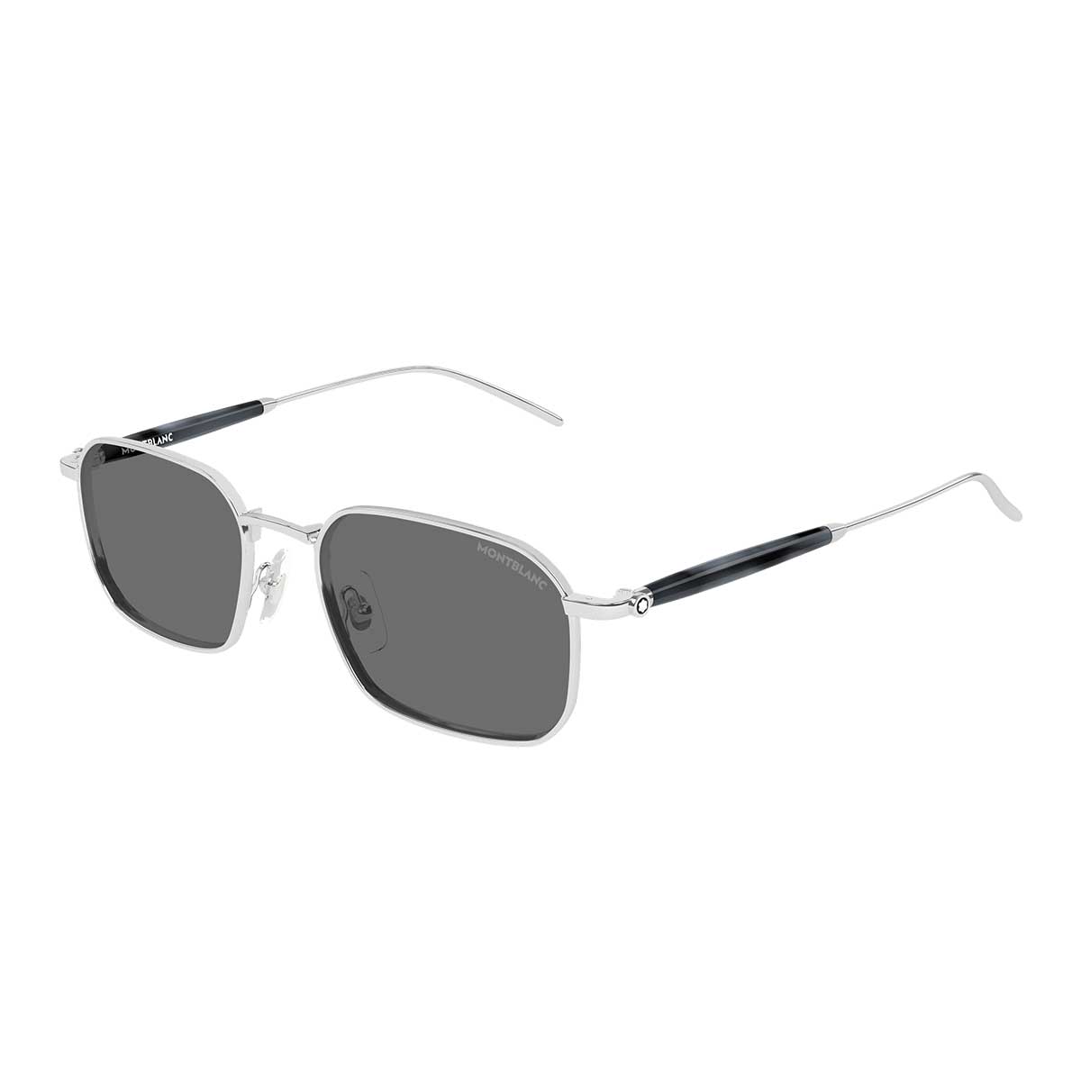 Montblanc Occhiali da Sole MB0441S 003 Argento/Grigio Uomo 2