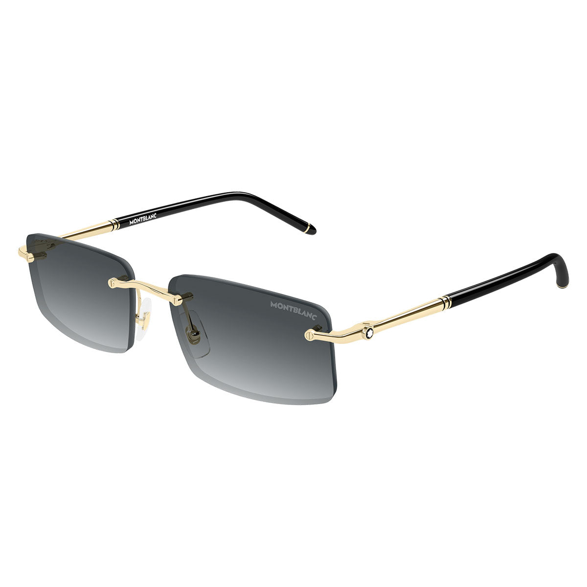 Montblanc Occhiali da Sole MB0443S 007 Oro/Grigio Sfumato Uomo