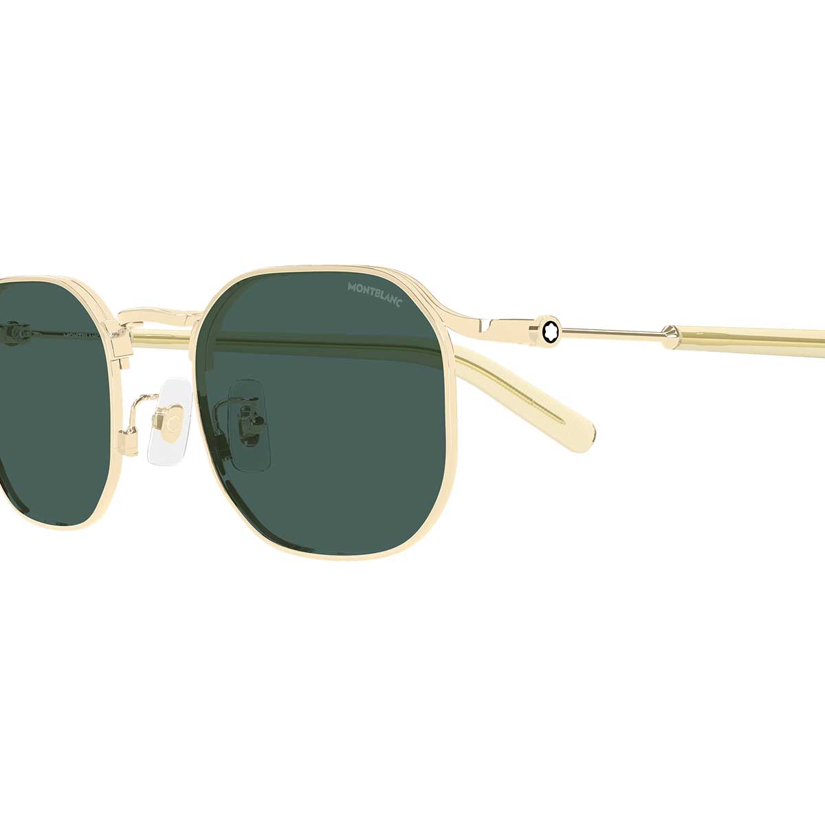 Montblanc Occhiali da Sole MB0459S 004 Oro/Verde Uomo 3