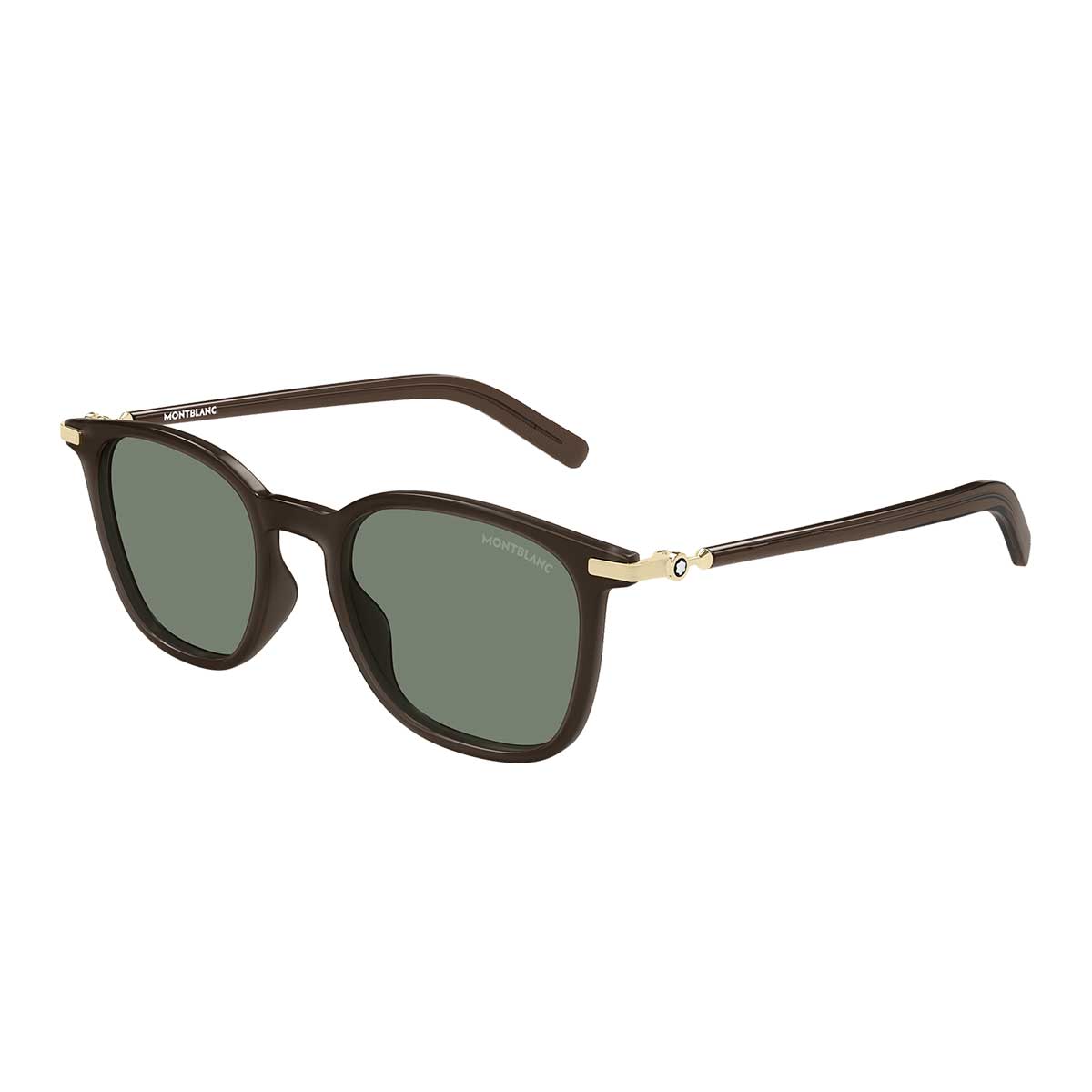 Montblanc Occhiali da Sole MB0460S 004 Marrone/Verde Uomo 2