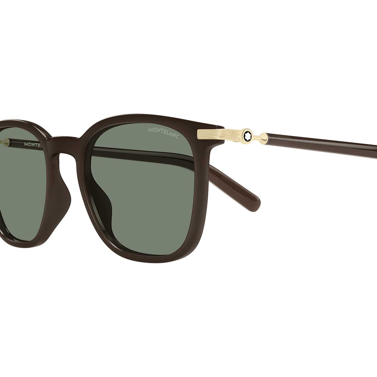 Montblanc Occhiali da Sole MB0460S 004 Marrone/Verde Uomo 3