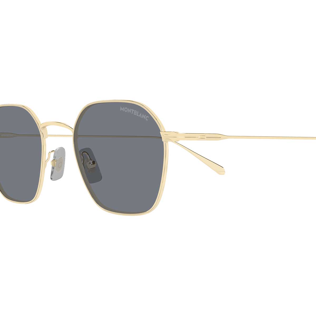 Montblanc Occhiali da Sole MB0472S 001 Oro/Grigio Uomo 3