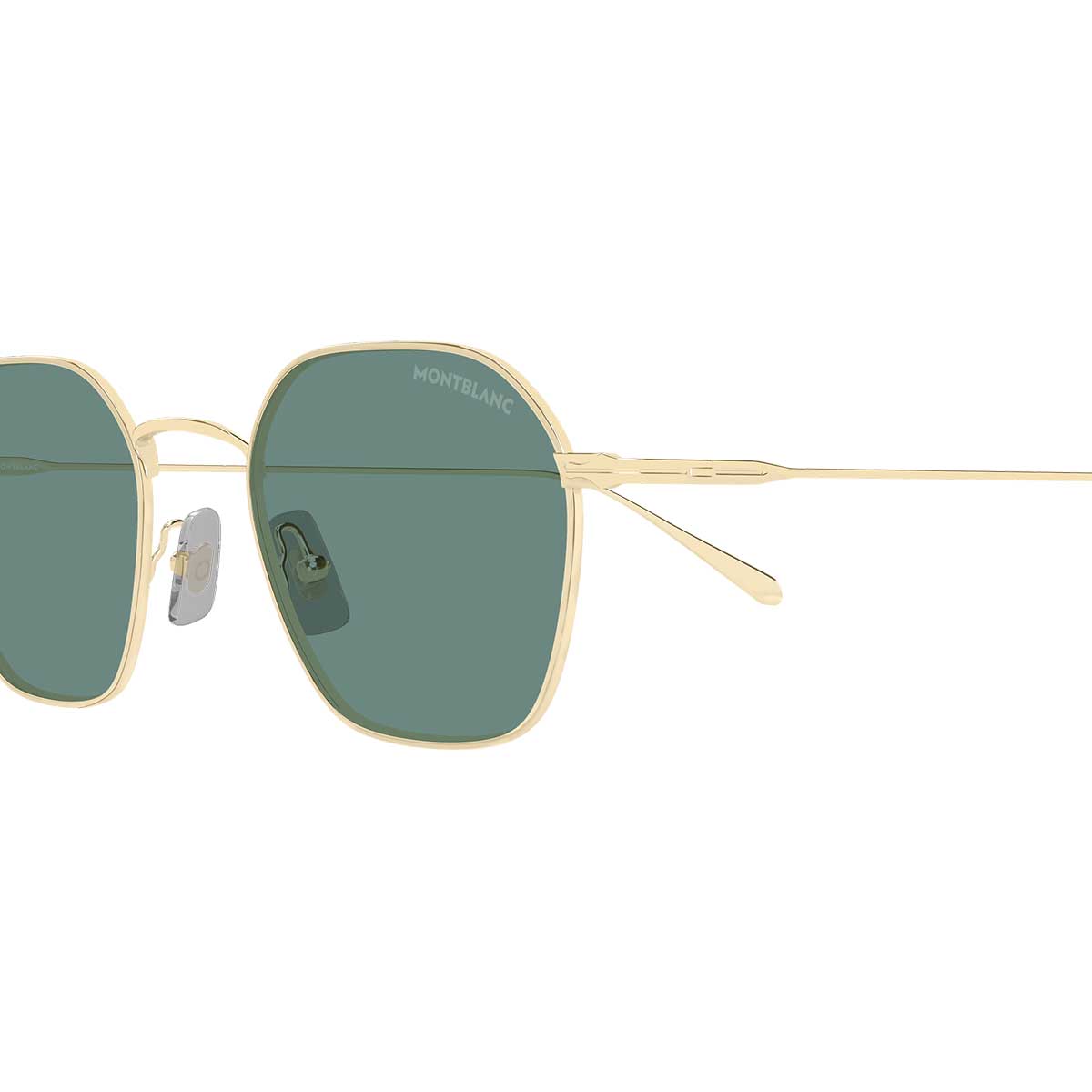 Montblanc Occhiali da Sole MB0472S 004 Oro/Verde Uomo 3