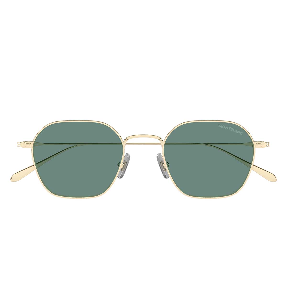 Montblanc Occhiali da Sole MB0472S 004 Oro/Verde Uomo