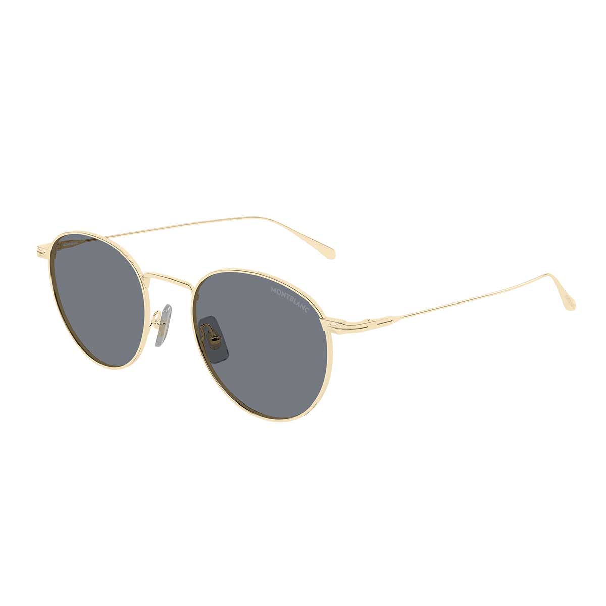 Montblanc Occhiali da Sole MB0473S 001 Oro/Grigio Uomo 2