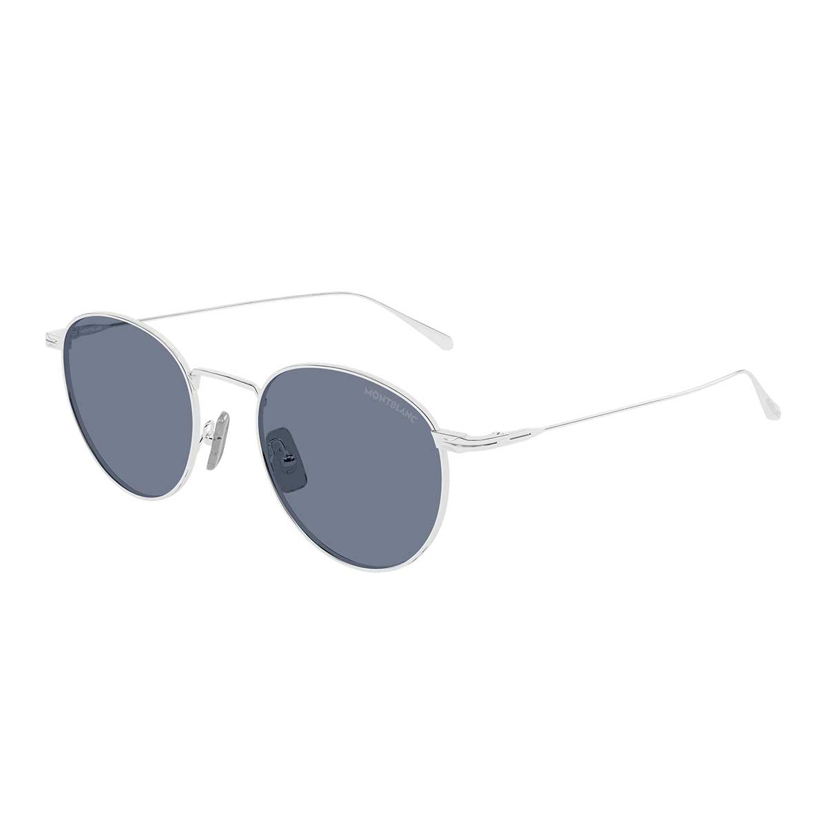 Montblanc Occhiali da Sole MB0473S 003 Argento/Grigio Uomo 2