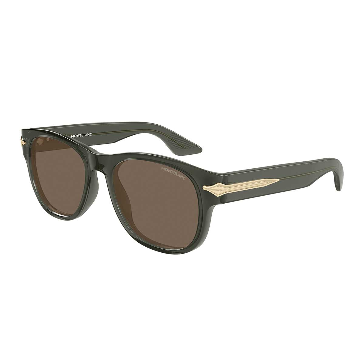 Montblanc Occhiali da Sole MB0478S 003 Grigio/Marrone Uomo 2