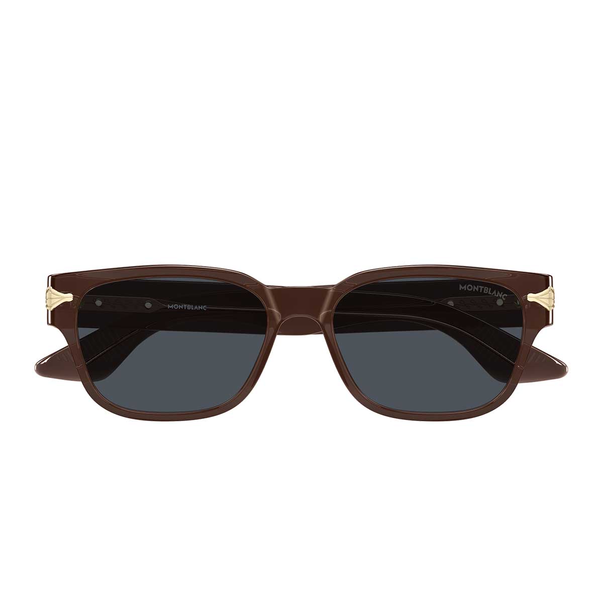 Montblanc Occhiali da Sole MB0479S 003 Marrone/Grigio Uomo