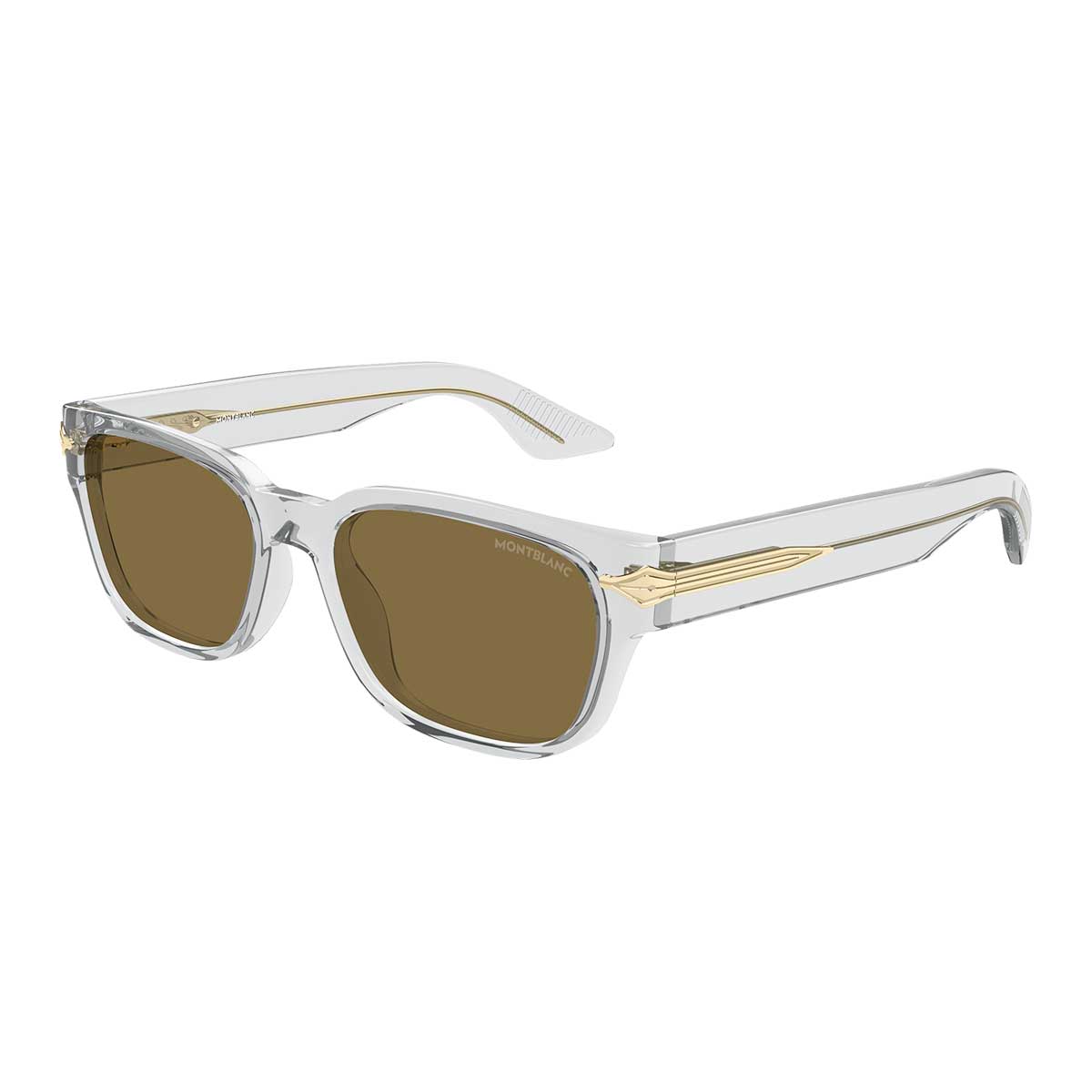 Montblanc Occhiali da Sole MB0479S 004 Grigio/Marrone Uomo 2