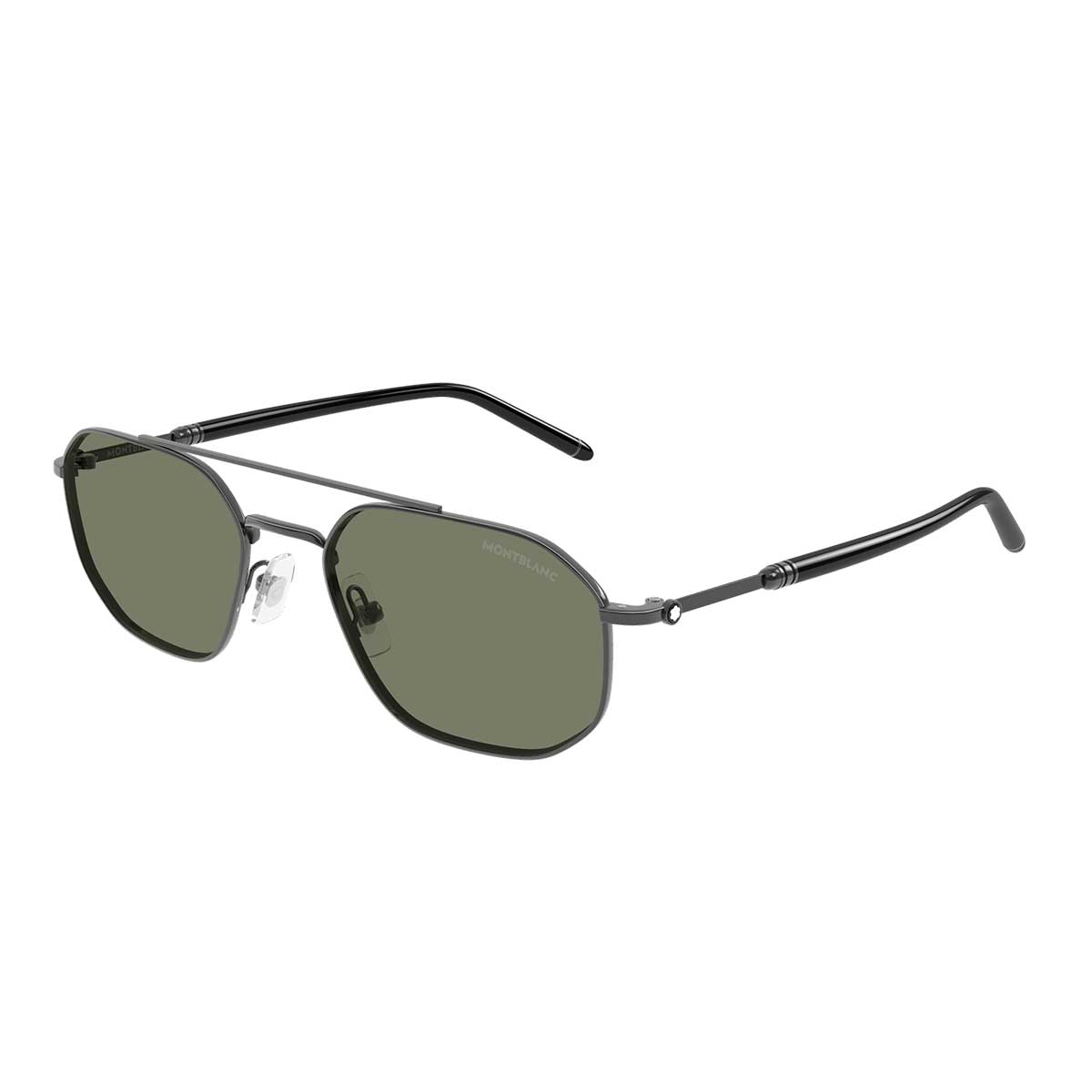 Montblanc Occhiali da Sole MB0481S 003 RutenioNero/Verde Uomo 2
