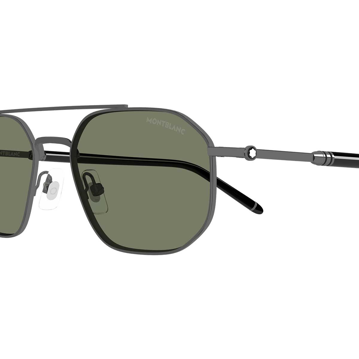 Montblanc Occhiali da Sole MB0481S 003 RutenioNero/Verde Uomo 3