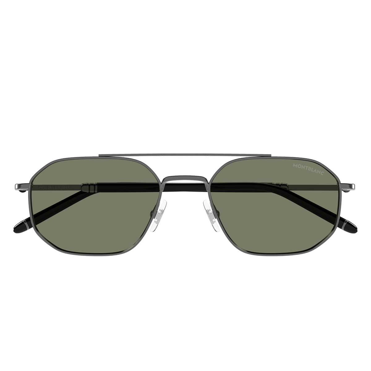Montblanc Occhiali da Sole MB0481S 003 RutenioNero/Verde Uomo