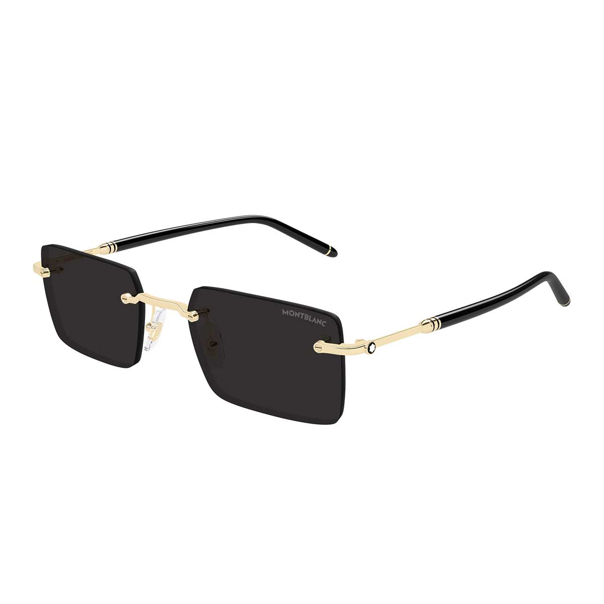 Montblanc Occhiali da Sole MB0482S 001 OroNero/Grigio Uomo 2