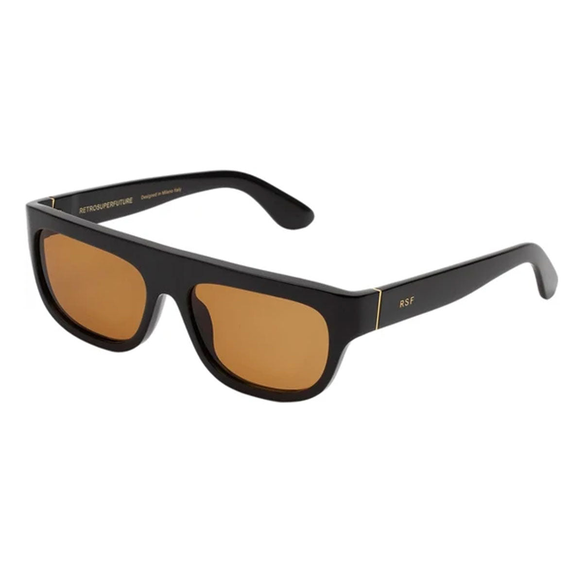 RetroSuperFuture Occhiali da Sole IAAC ZXO Serioso Refined Nero/Arancione Unisex