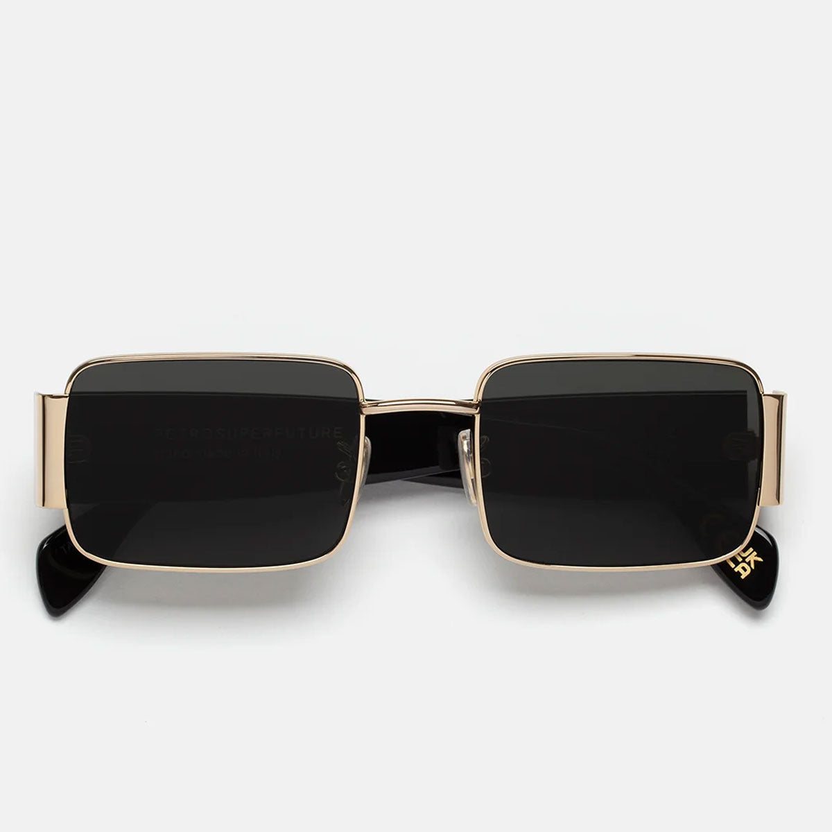 RetroSuperFuture Occhiali da Sole IJ50 TAS Z Black Oro Nero/Grigio Unisex
