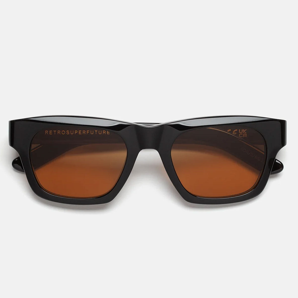 RetroSuperFuture Occhiali da Sole ISIE ZOR Sintesi Refined Nero/Arancione Unisex