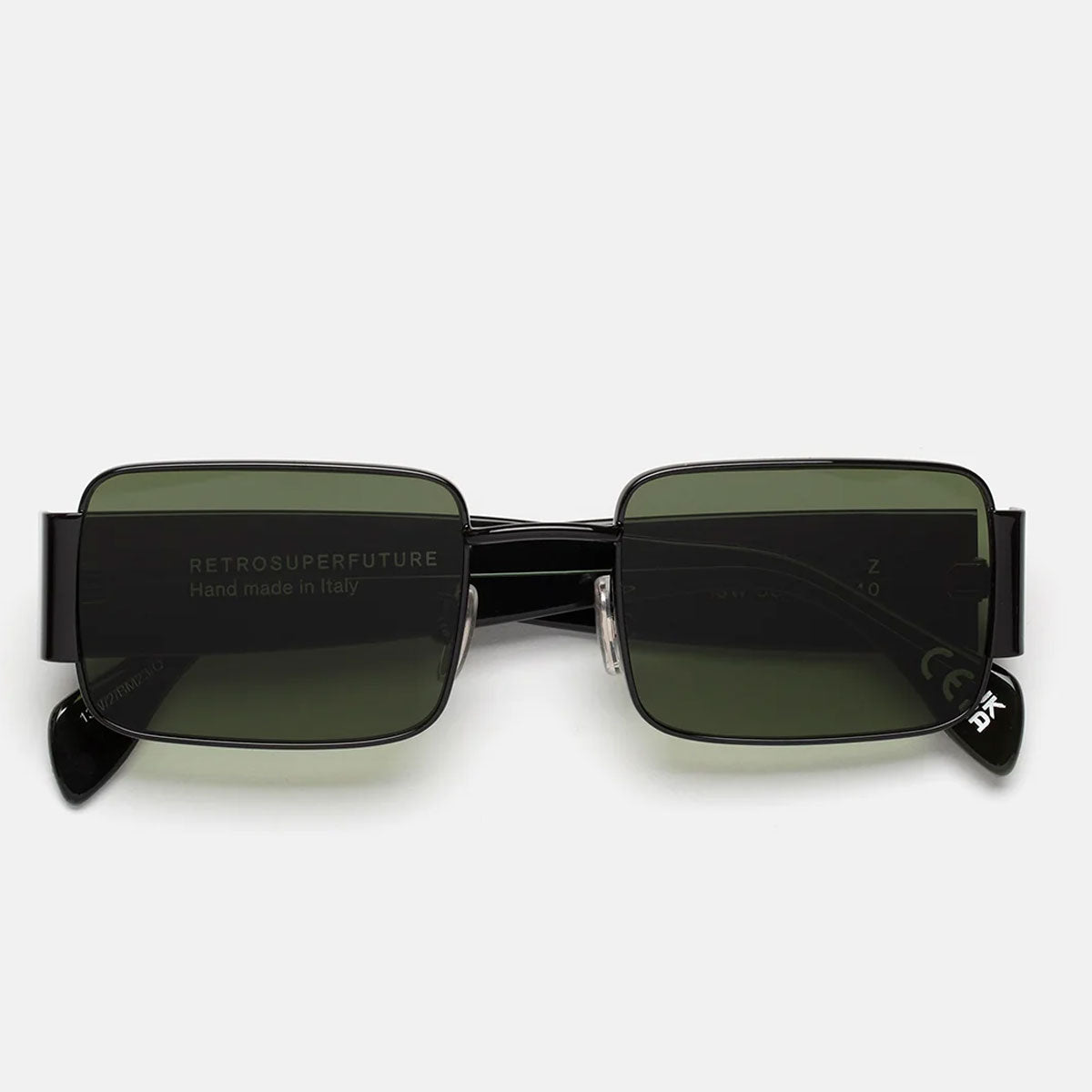 RetroSuperFuture Occhiali da Sole IUQJ 13W Z Tartaruga Nero/Verde Unisex