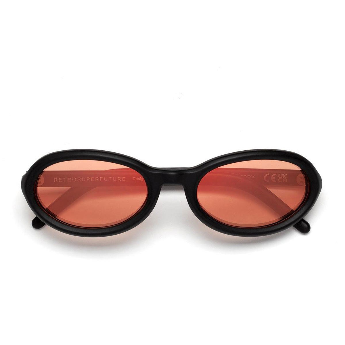 RetroSuperFuture Occhiali da Sole VVR Cherry Black Matte Nero/Rosa Unisex