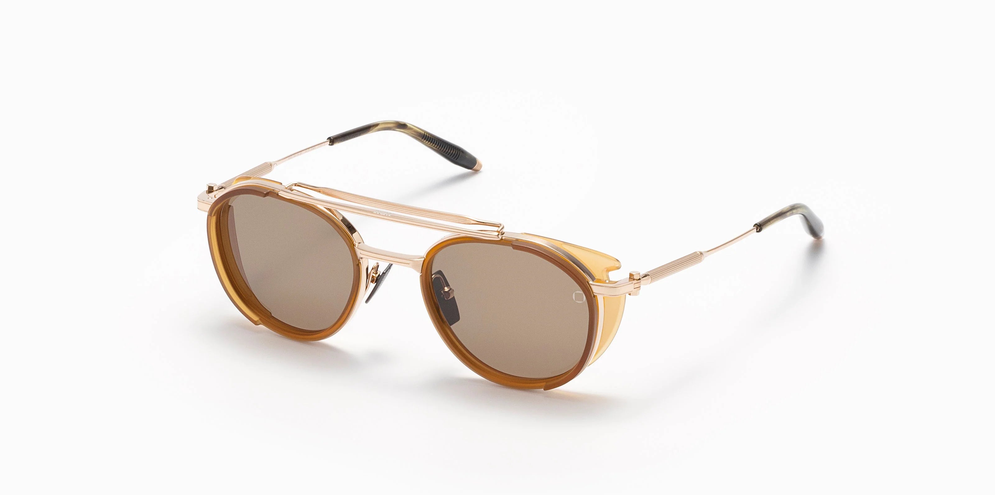 Occhiali da sole AKONI SKYMAPPER Brushed White Gold