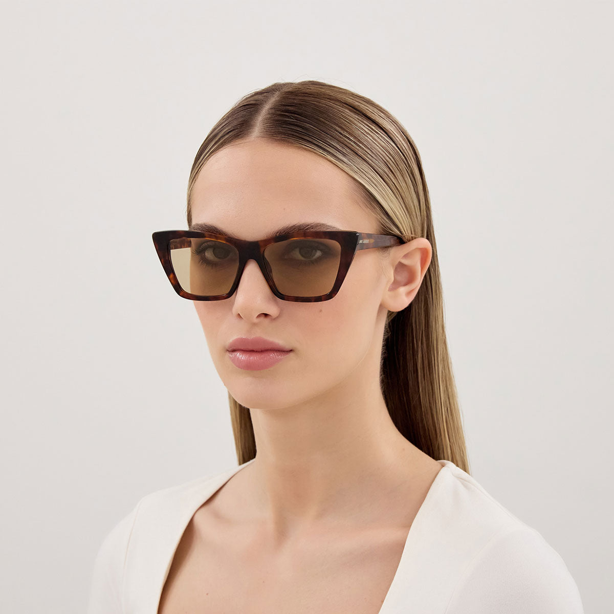 Saint Laurent Occhiali da Sole SL 276 MICA 064 New Wave Marrone/Marrone Donna