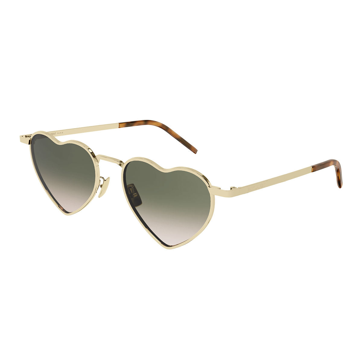 Saint Laurent Occhiali da Sole SL 301 LOULOU 011 Lou Lou Oro/Verde Sfumato Unisex