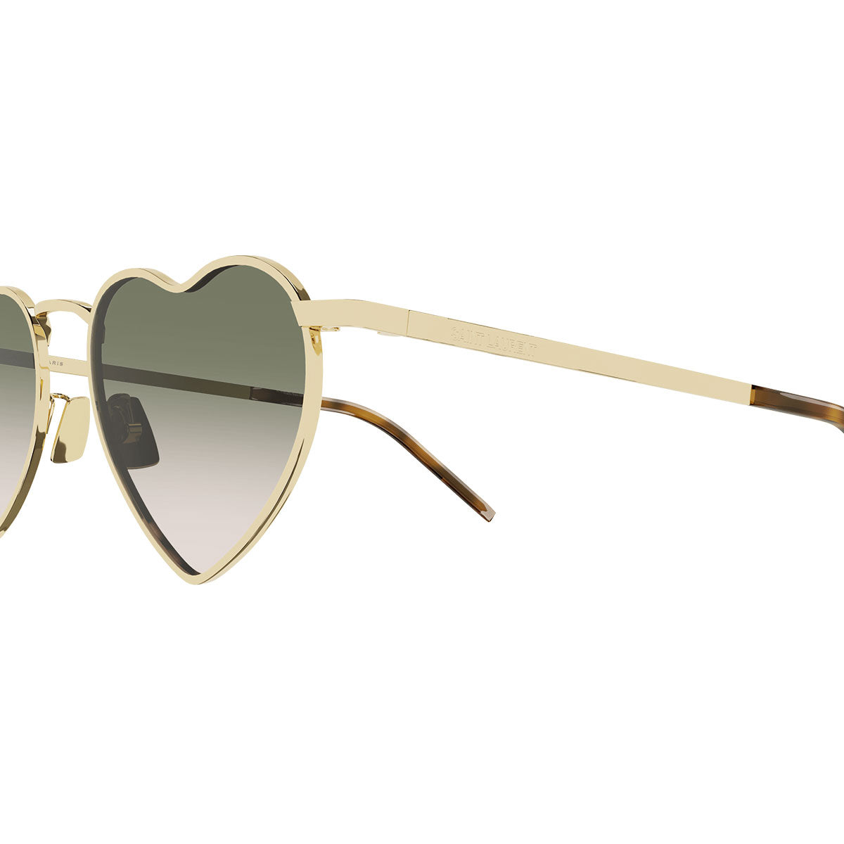 Saint Laurent Occhiali da Sole SL 301 LOULOU 011 Lou Lou Oro/Verde Sfumato Unisex