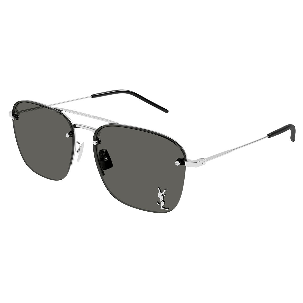 Saint Laurent Occhiali da Sole SL 309 M 002 Argento/Grigio Unisex