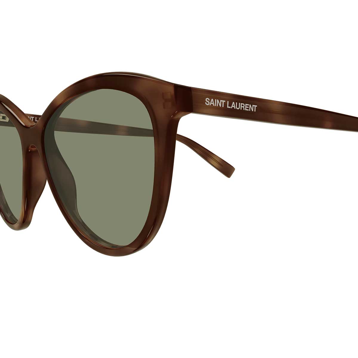 Saint Laurent Occhiali da Sole SL 456 010 Marrone/Verde Donna
