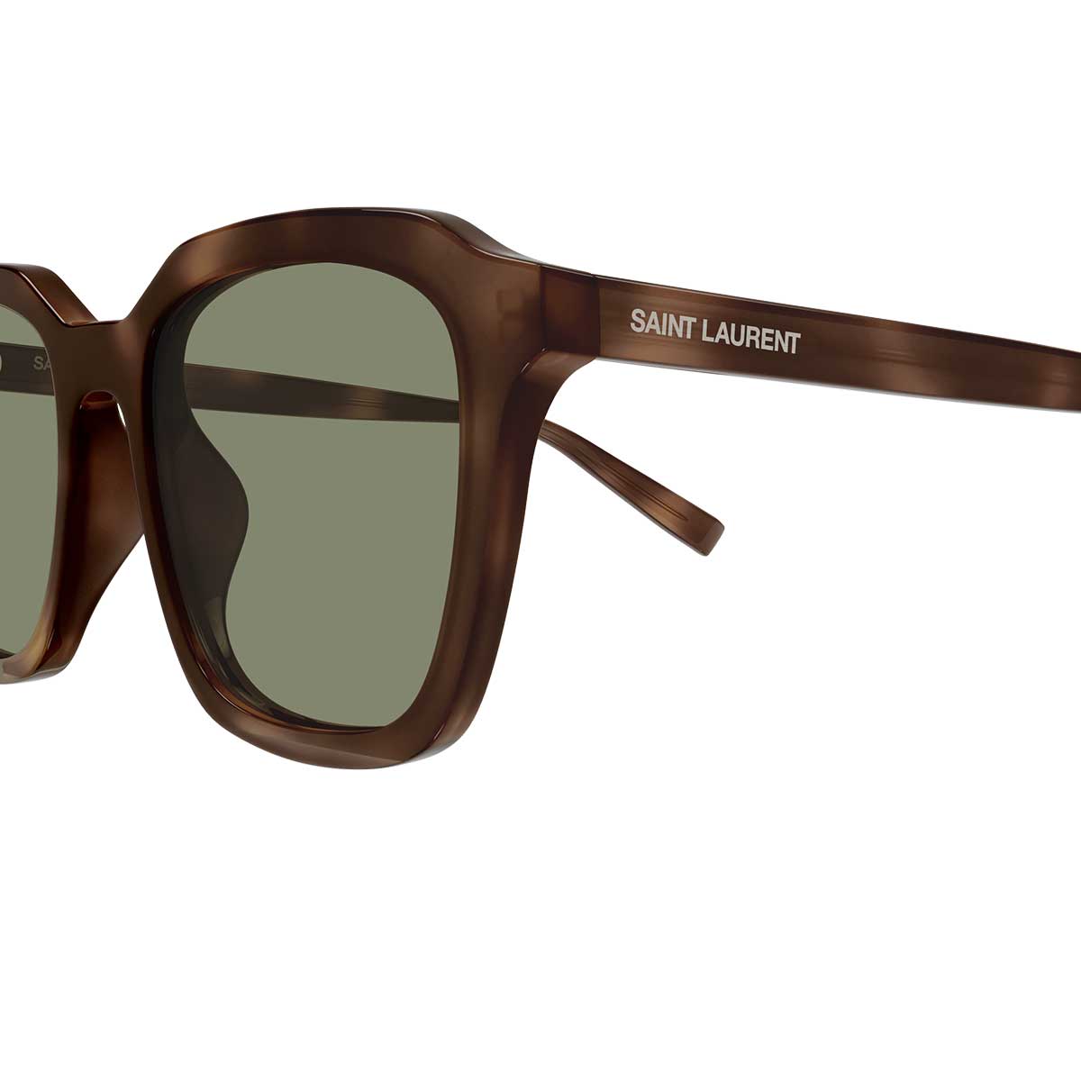 Saint Laurent Occhiali da Sole SL 457 008 Marrone/Verde Uomo