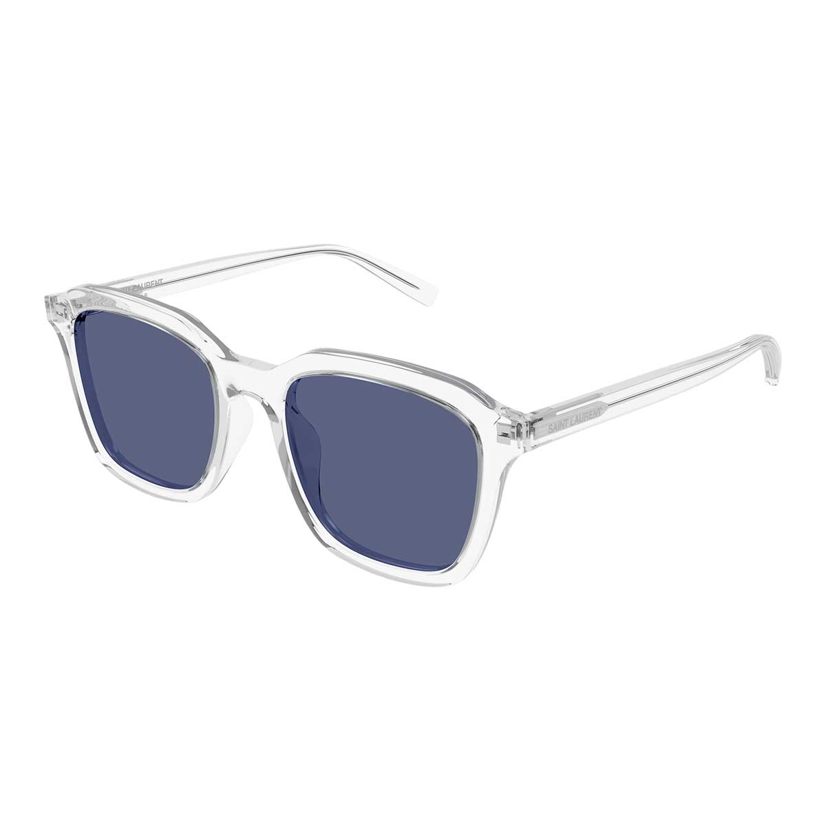 Saint Laurent Occhiali da Sole SL 457 010 Cristallo/Blu Uomo 2