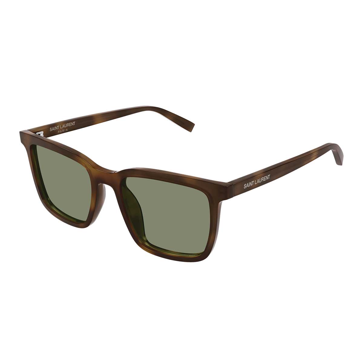 Saint Laurent Occhiali da Sole SL 500 009 Marrone/Verde Uomo 2