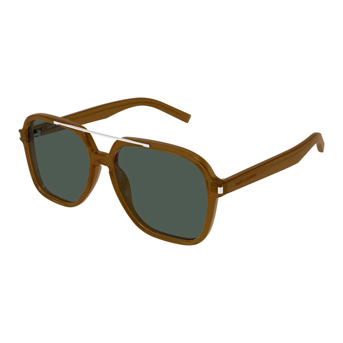 Saint Laurent Occhiali da Sole SL 545 004 Marrone/Verde Donna