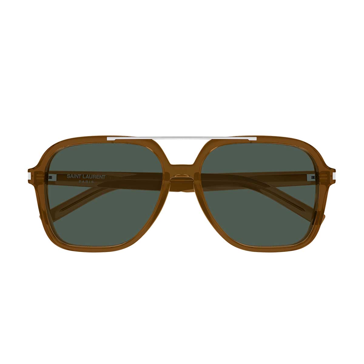 Saint Laurent Occhiali da Sole SL 545 004 Marrone/Verde Donna